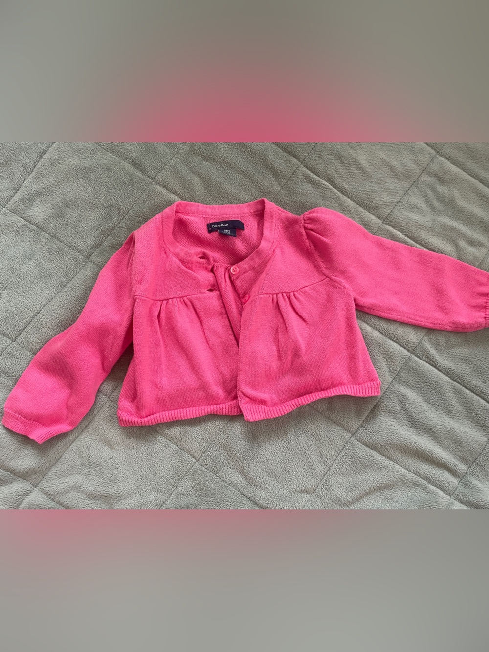 Gap Pink Button-Front Cardigan